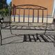 Banc de jardin en fer forgé