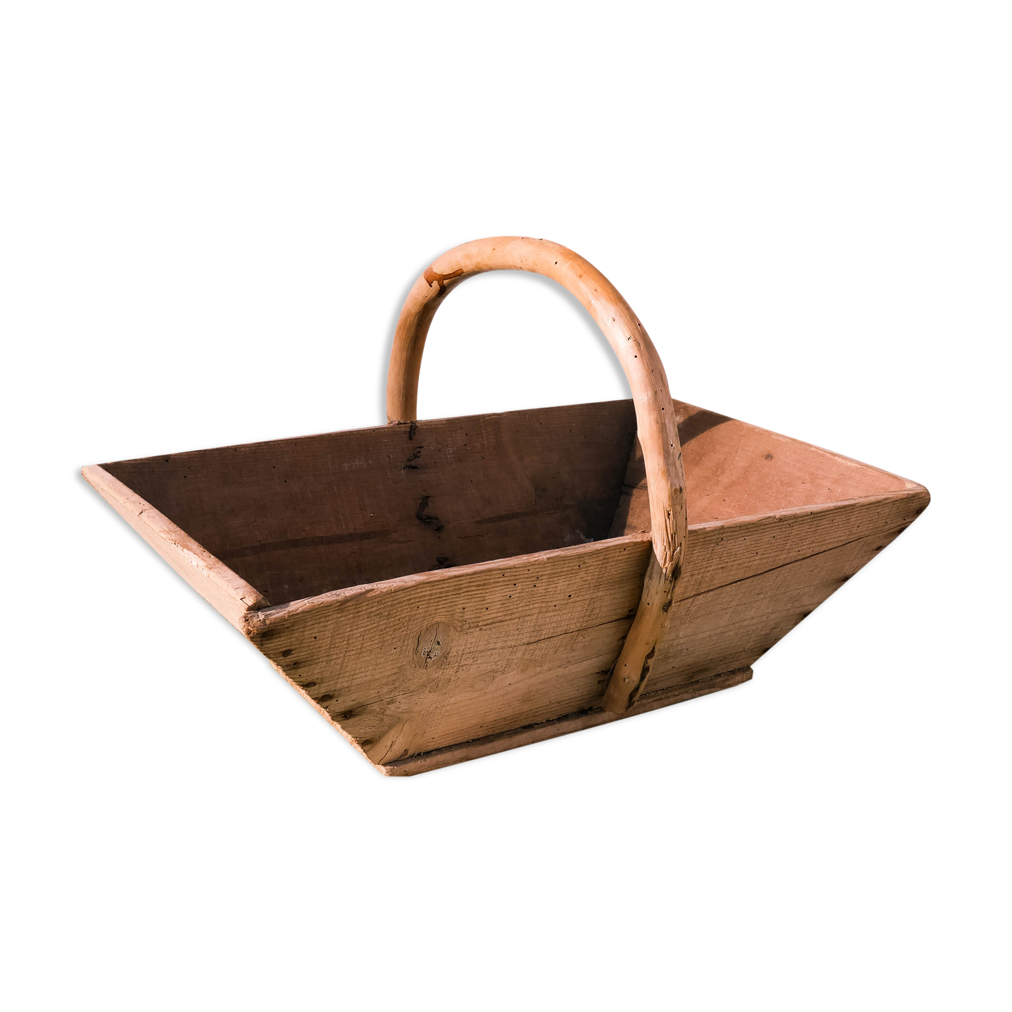 Vintage wooden basket