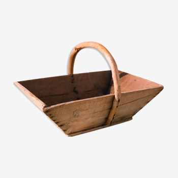 Vintage wooden basket