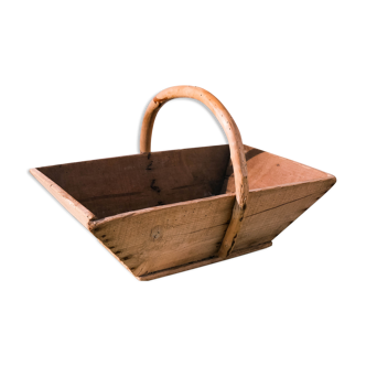 Vintage wooden basket