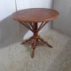 Rattan and braided chestnut table