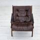 1970s, Norwegian design by Torbjørn Afdal, "Hunter" chair, leather.