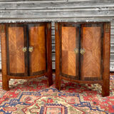 Pair of notches in marquetry style Louis XVI XIX century
