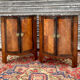 Pair of notches in marquetry style Louis XVI XIX century