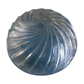 Small round glass globe in the shape of a spiral