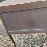 Commode ancienne marqueterie style louis xvi plateau marbre
