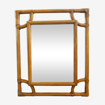 Miroir bambou 77cm
