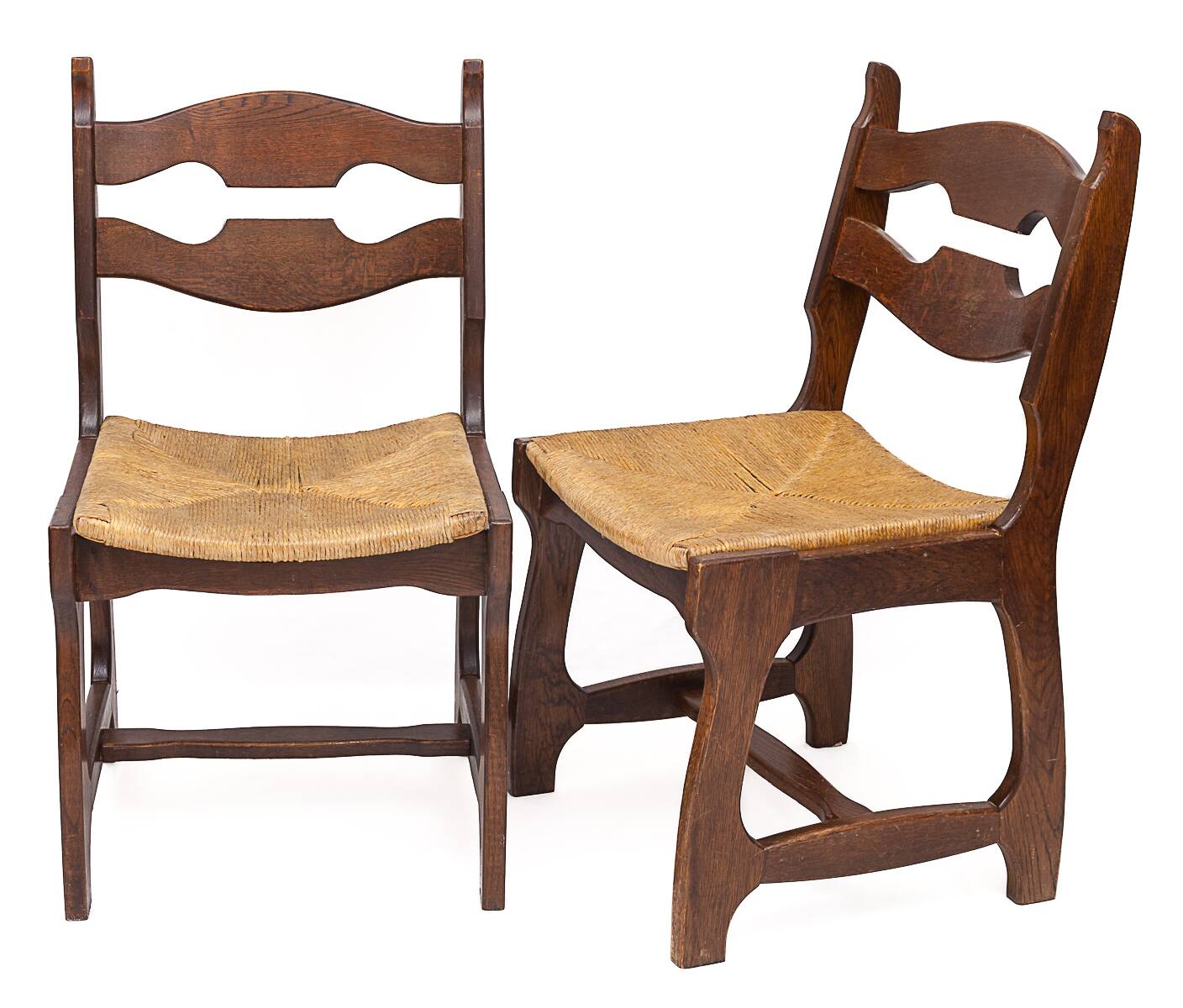 Set of 6 chairs by Guillerme and Chambron