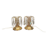 Pair of vintage gold accent lamps