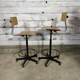 Pair of architect chairs