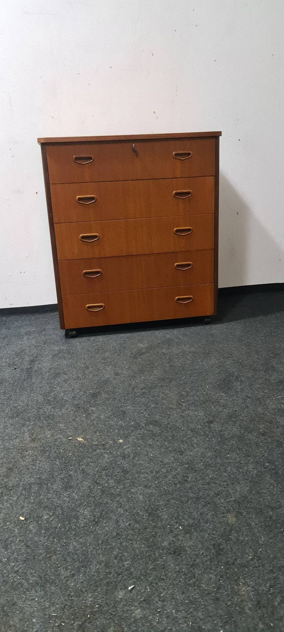 Vintage Swedish teak chest of drawers
