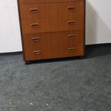 Vintage Swedish teak chest of drawers