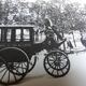 Old photograph 1900 stagecoach, horses and coachman State Railways