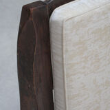 Brutalist elm armchair 1960