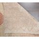 Vintage Turkish Hand-Knotted Beige Peach Runner Rug 89x330