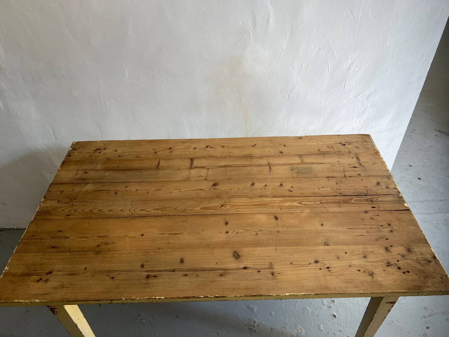 Table de ferme vintage en bois