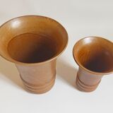 Pair of sandstone vases 60s