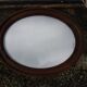 Oval wooden frame and 47.5 cm window