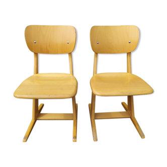 Lot of 2 children's Casala chairs - vintage