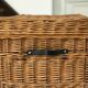 Old wicker trunk