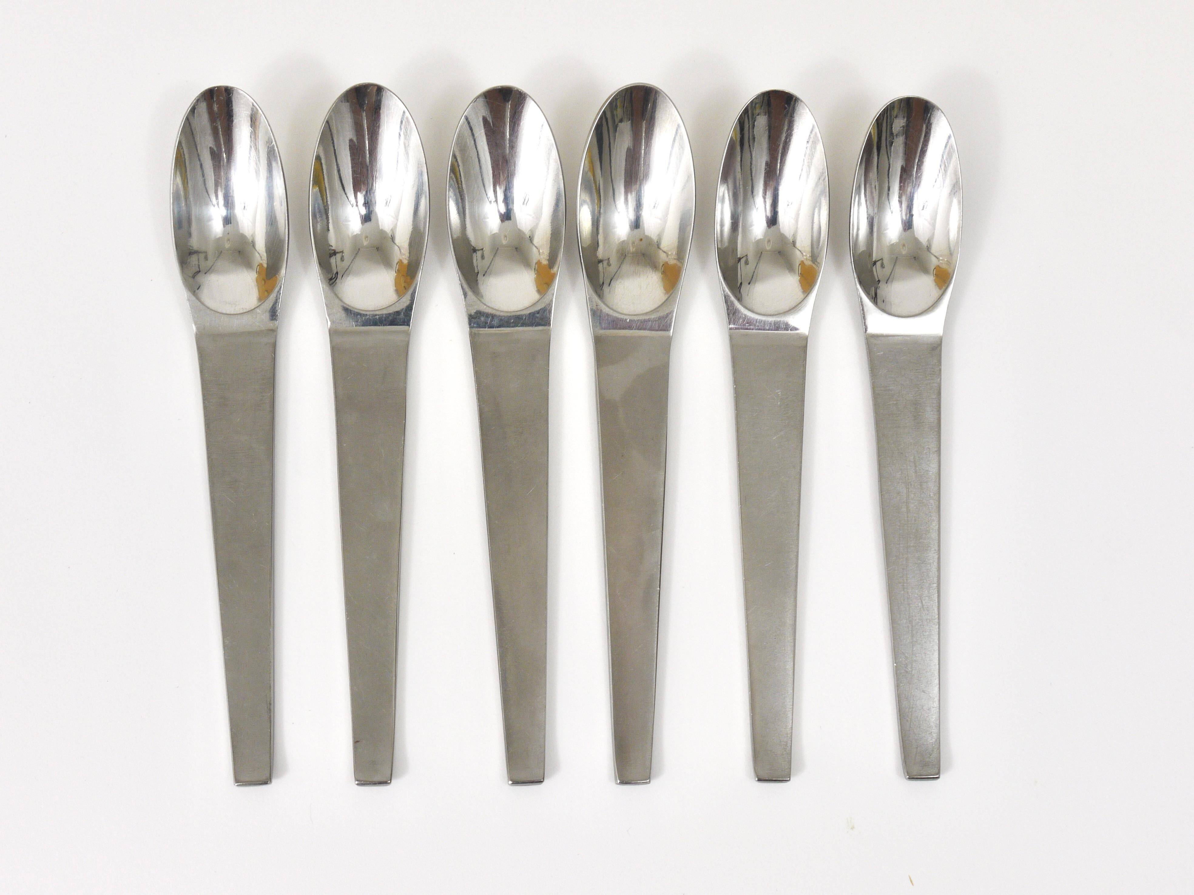 Carl Auböck 2060 Cutlery, 42 pcs., Complete for 6 People, Hammered Austria, 1950