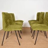 Set of 6 Paulin chairs model CM 145 produced by Meubles TV in 1954