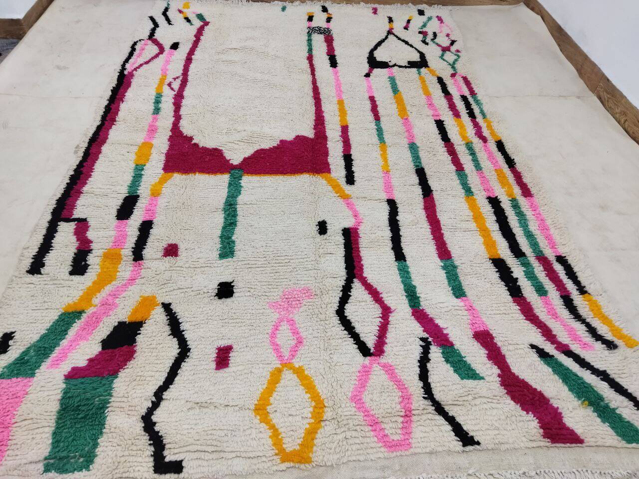 Handmade Moroccan Berber rug 298 X 185 CM