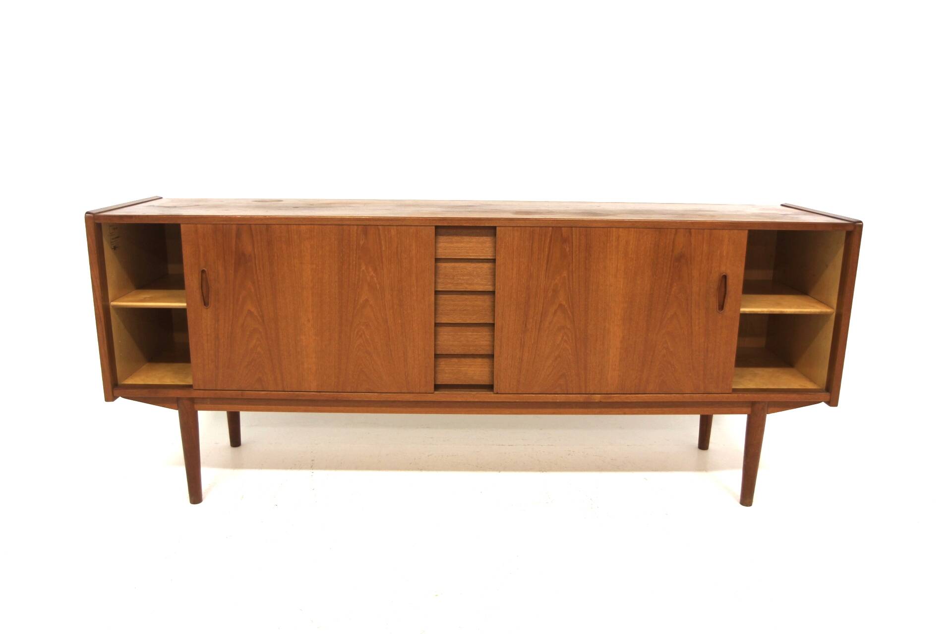 Scandinavian teak sideboard "Trio", Nils Jonsson, Troeds, Sweden, 1960