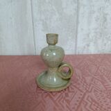 Glazed stoneware candlestick