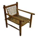 Vintage Lounge chair in style of Audoux  France 50's Design