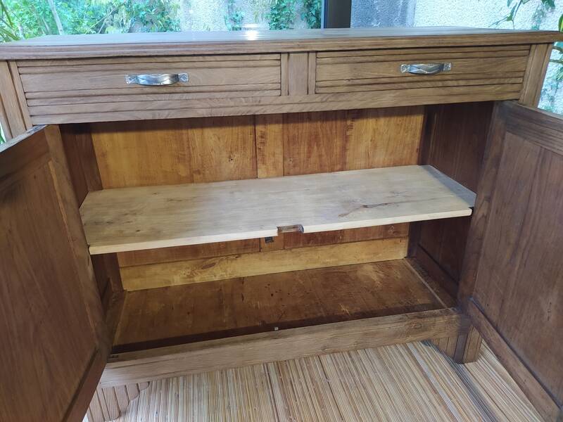 Parisian art deco sideboard in natural chestnut
