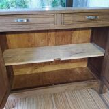 Parisian art deco sideboard in natural chestnut