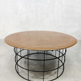 Tabourets et table basse vintage design danois en fil verner panton