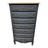 Louis XV style weekly planner, patinated black