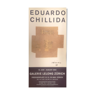 Lithographic poster by Eduardo Chillida