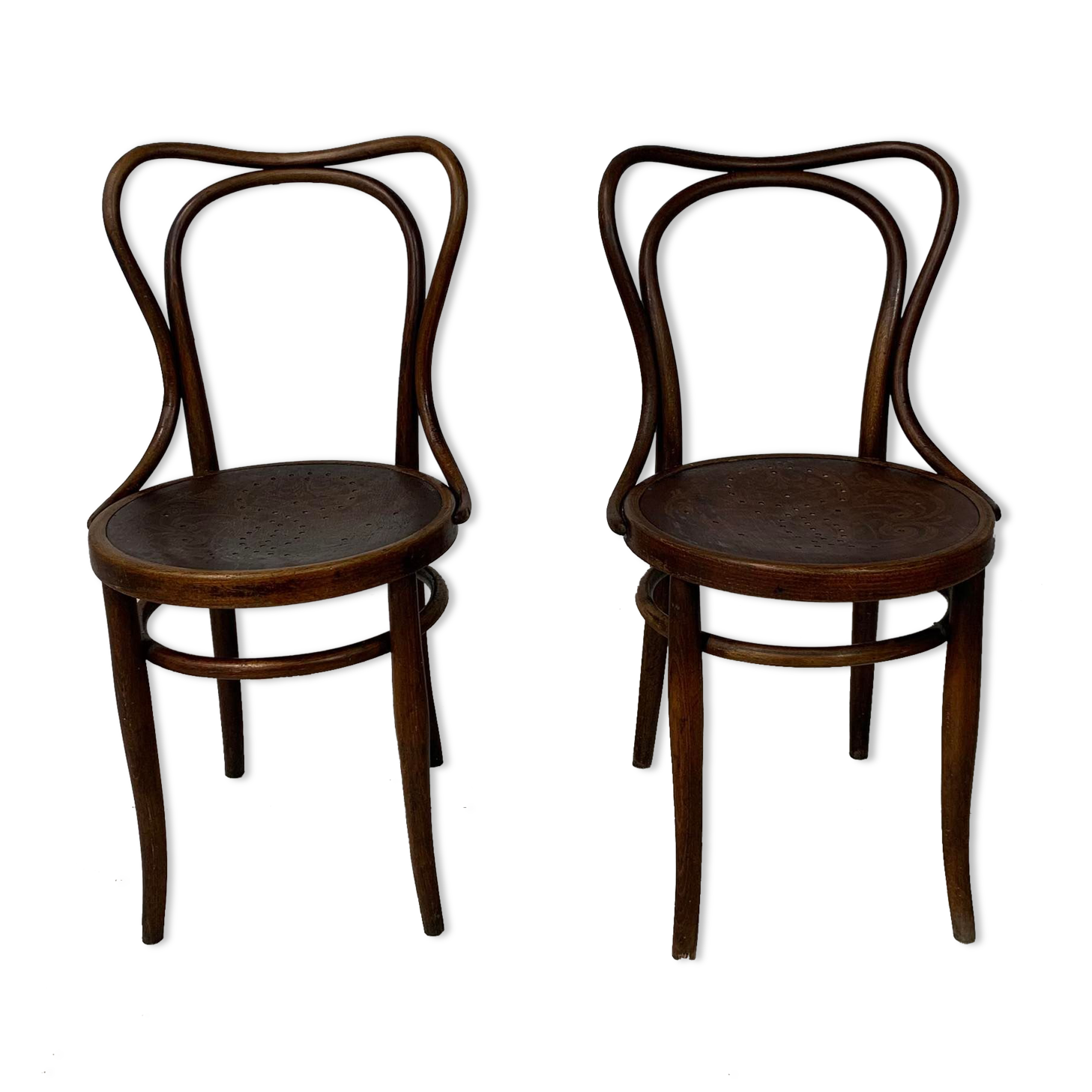 Paire de chaises bistrot n°55 J&J Kohn