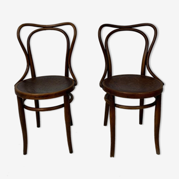 Pair of bistro chairs n°55 J&J Kohn