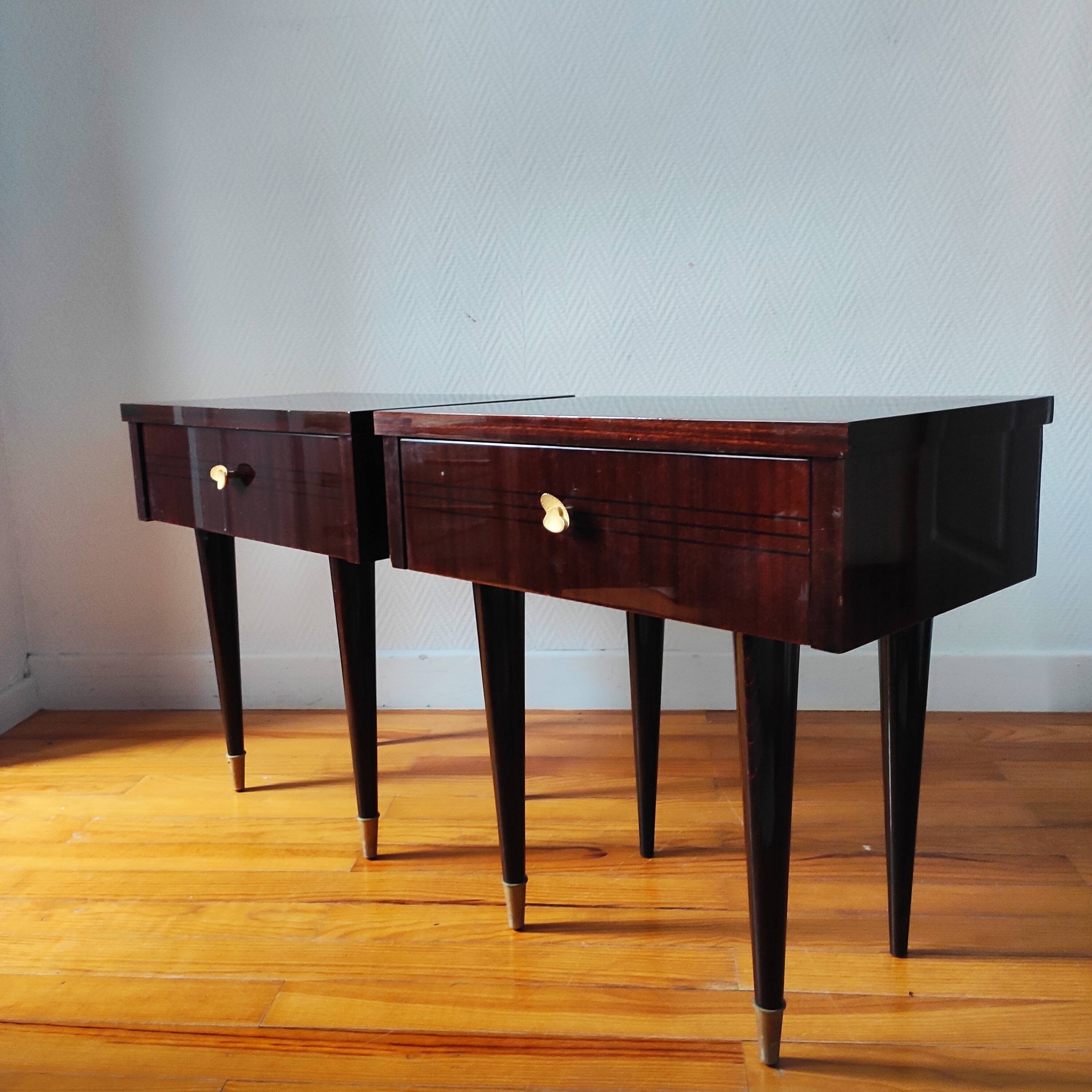 Pair of vintage bedside tables 1966
