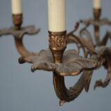 Chandelier in bronze 5 light rock