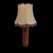 Rouleau d'imprimerie monté en lampe