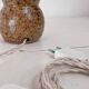 Guy Baudat owl sandstone lamp