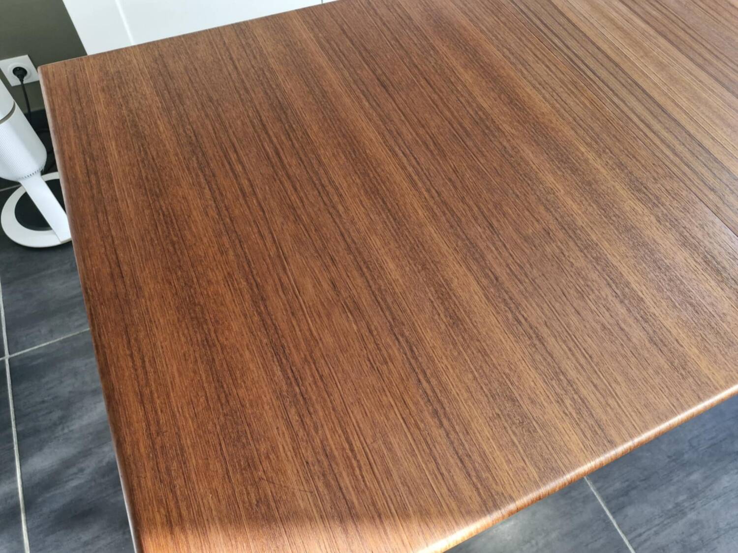 Scandinavian extendable teak table