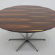 Arne Jacobsen Round Palisander Dining Table for Fritz Hansen, Denmark, 1980