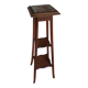 Wooden and marble stool
