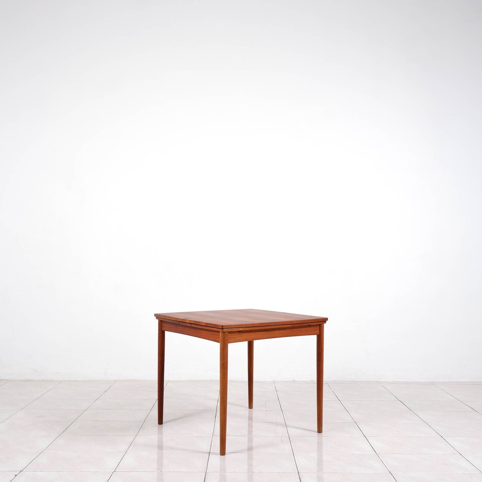 Rosewood / leather dining / gaming table by Poul Hundevad