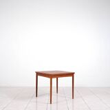 Rosewood / leather dining / gaming table by Poul Hundevad