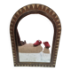 Oriental copper mirror 60x43cm