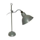 Lampe articulée art-déco laiton nickelé alu
