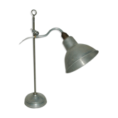 Lampe articulée art-déco laiton nickelé alu