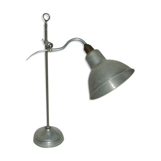 Art-deco articulated lamp nickel-copper aluminum